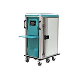 Speisetransportwagen warm-kalt, 24 Plätze, getrennte Heiß- und Kaltzone, Touchscreen, Wi-Fi, Heißfach bis 100 °C, Kaltfach 0/+6 °C, 811×1139×1382 mm