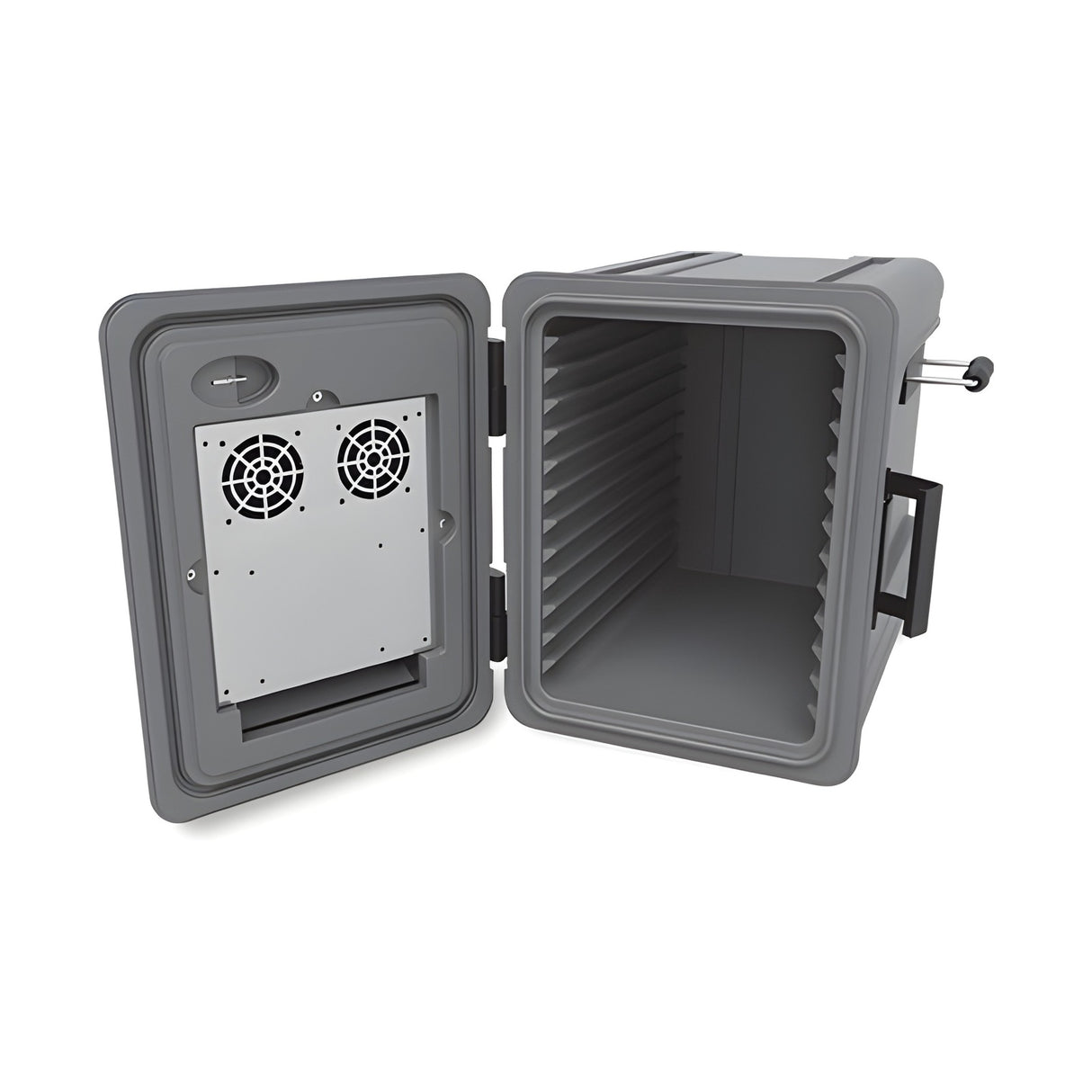 Boîte isotherme chauffante, conteneur isotherme chauffé, 83 litres, porte latérale, 465×655×575 mm