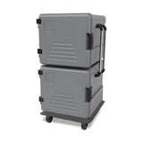 Thermobox, isolierte Transportbox, 2x180 Liter, 758×765×1375 mm, für warmen und kalten Transport – Produktbild
