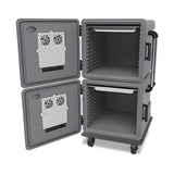 Boîte isotherme chauffante, conteneur isotherme chauffé, 2x180 litres, 758×785×1375 mm