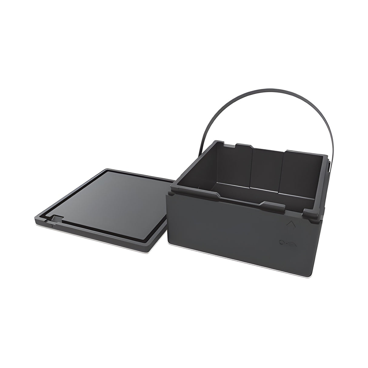 Boîte isotherme à pizza en EPP, conteneur pour 4 pizzas Ø 40 cm, 31 litres, 480×480×245 mm