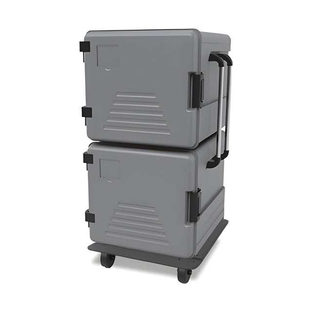Thermobox, isolierte Transportbox, 2x83 Liter, seitlich angeschlagene Türen, 540×636×1403 mm – Produktbild