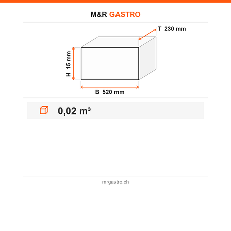 Thermotasche für türkische Pizza, isolierte Transporttasche, 520×230×15 mm, für warmen Transport – Technische Daten