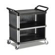 Servierwagen Kunststoff, 2 Etagen, 500×800×970 mm, mit Rollen – Produktbild