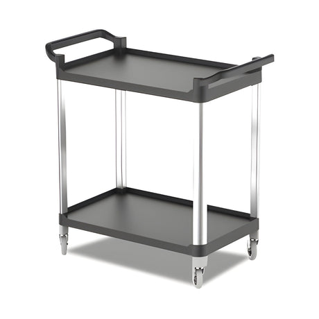 Servierwagen Kunststoff, 2 Etagen, 500×800×970 mm, mit Rollen – Produktbild