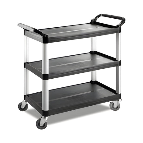 Servierwagen Kunststoff, 3 Etagen, 500×800×970 mm, mit Rollen – Produktbild