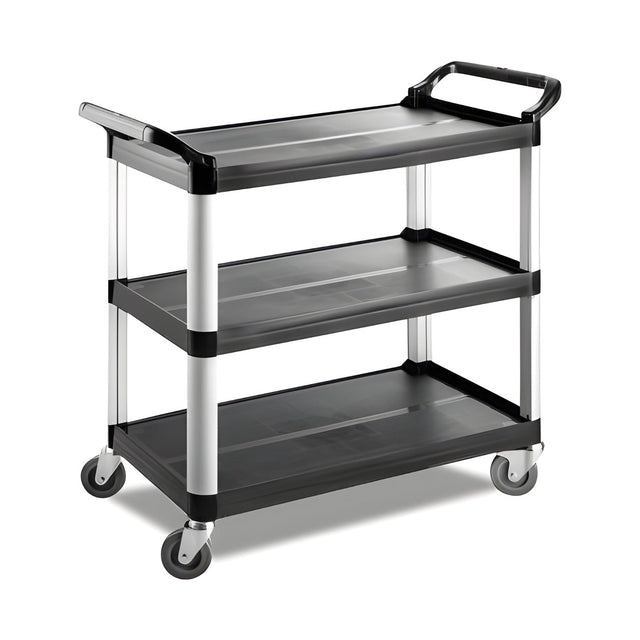 Servierwagen Kunststoff, 3 Etagen, 500×800×970 mm, mit Rollen – Produktbild