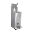 Handwaschstation mobil, Fußbedienung, Edelstahl, 500×655×900 mm – Produktbild