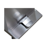 Lave-mains inox mobile, commande au pied, 500×655×900 mm