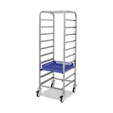 Transportwagen für Körbe, mit Schienen, 10 Körbe, 560×530×1650 mm – Produktbild