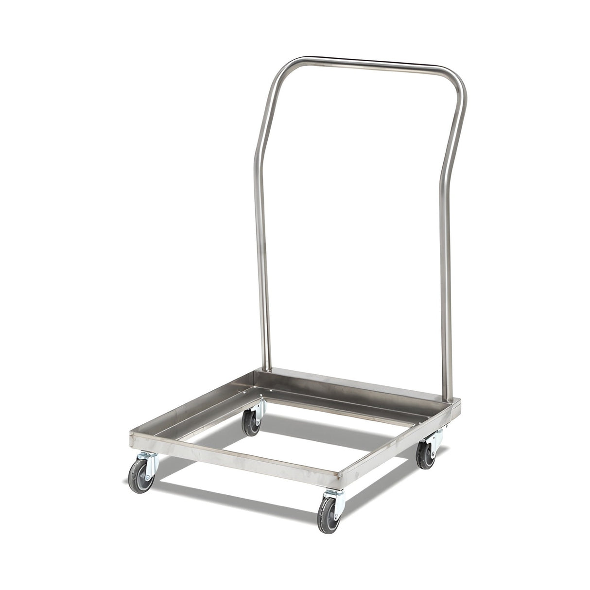 Transportwagen Edelstahl, 550×550×900 mm, mit Rollen – Produktbild