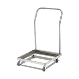 Transportwagen Edelstahl, 550×550×900 mm, mit Rollen – Produktbild