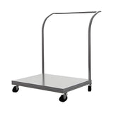 Plattformwagen Edelstahl, robust, 800×600×200 mm, mit Rollen – Produktbild