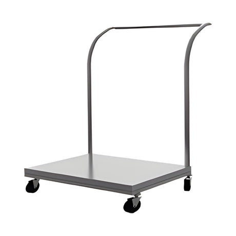 Plattformwagen Edelstahl, robust, 800×600×200 mm, mit Rollen – Produktbild