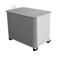 Abfallwagen mit Doppeldeckel, mobil, 840×540×580 mm, mit Rollen – Produktbild
