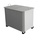 Abfallwagen mit Doppeldeckel, mobil, 840×540×580 mm, mit Rollen – Produktbild