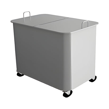 Abfallwagen mit Doppeldeckel, mobil, 840×540×580 mm, mit Rollen – Produktbild