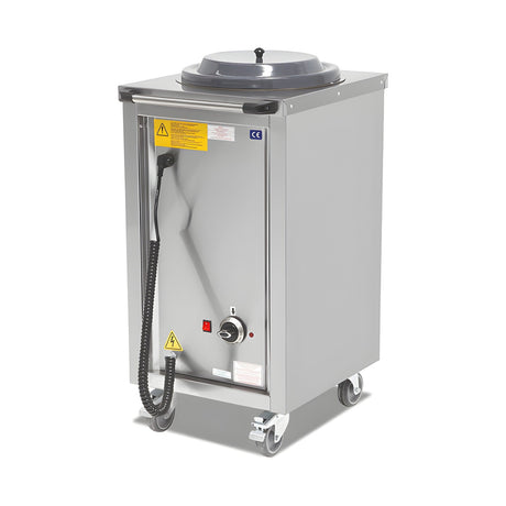 Tellerspender neutral, Edelstahl, einzeln, 18/26 Teller, 440×500×900 mm – Produktbild