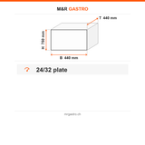 Tablettspender beheizt, 24/32 Tabletts, Kartusche, 440×440×750 mm – Technische Daten