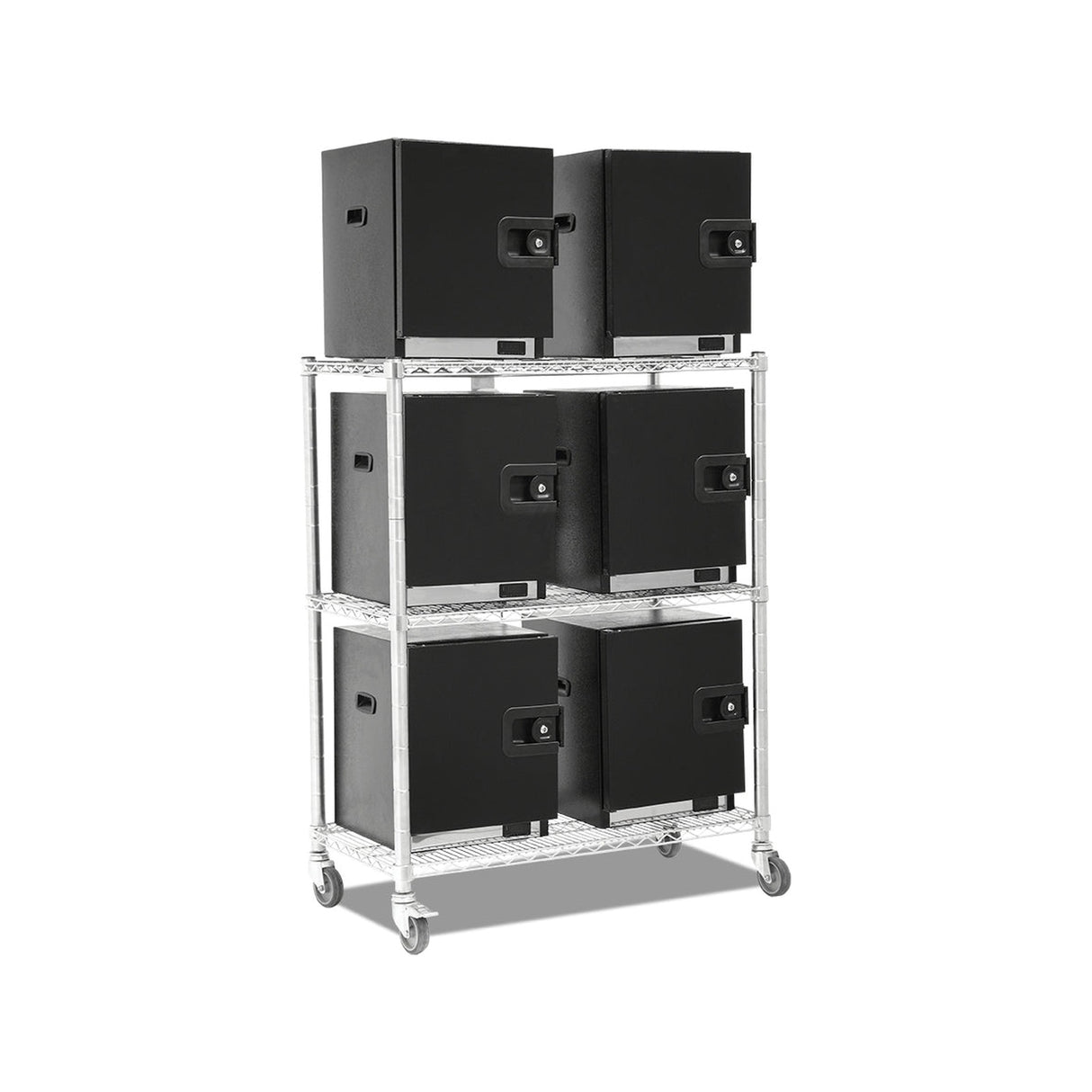 Chariot conteneur de transport, volume 0,80 m³, 1070×530×1400 mm, sur roulettes