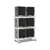 Chariot conteneur de transport, volume 0,80 m³, 1070×530×1400 mm, sur roulettes