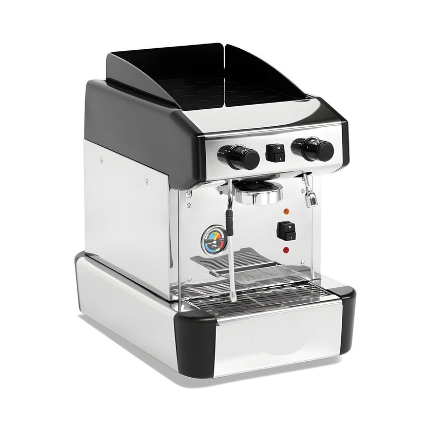 Espressomaschine, 1-gruppig, Doppel-Dampfarm, Extra-Warmwasserarm, 2,5 kW, 476×595×627 mm – Produktbild