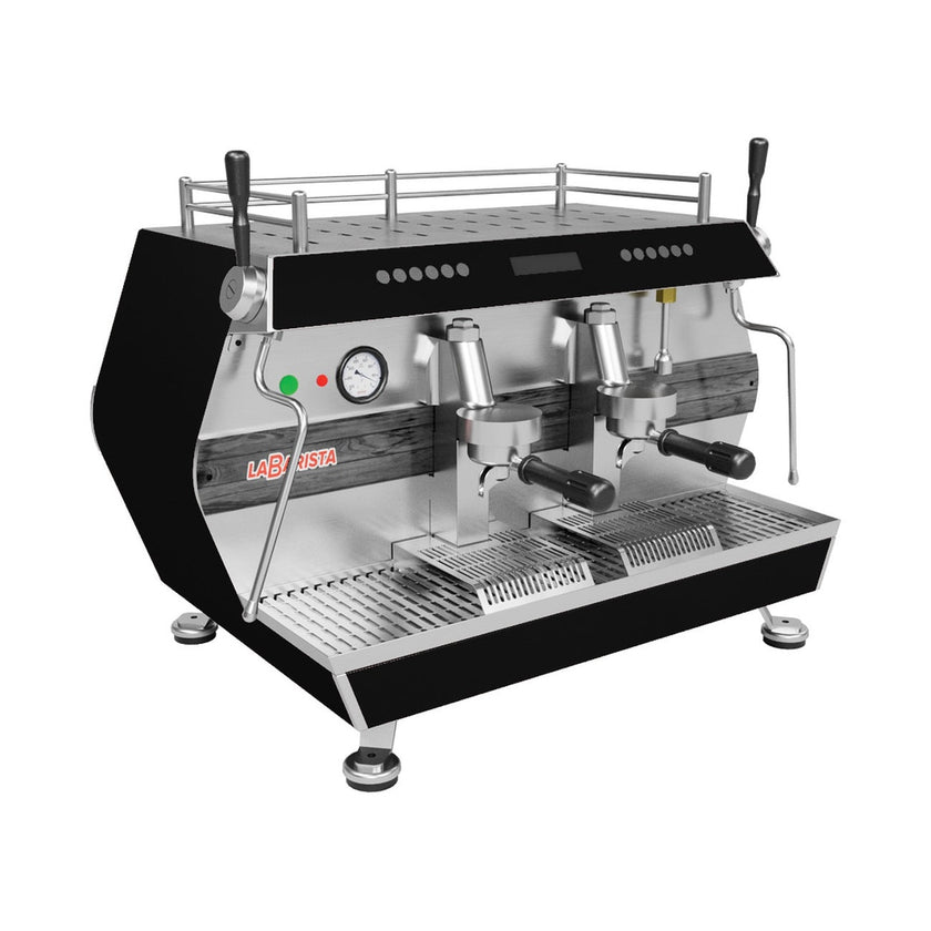 Espressomaschine, vollautomatisch, 2-gruppig, Doppel-Dampfarm, Extra-Warmwasserarm, Digital-Bedienfeld, 4,5 kW, 826×595×627 mm – Produktbild