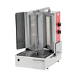 Gas-Dönergrill, Motor unten, 2 Brenner, 8 kW, 508×622×872 mm – Produktbild