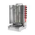 Gas-Dönergrill, Motor unten, 6 Brenner, 19,5 kW, 570×723×1029 mm – Produktbild