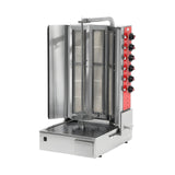 Gas-Dönergrill, Motor unten, 6 Brenner, 19,5 kW, 570×723×1029 mm – Produktbild