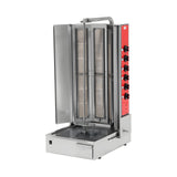 Gas-Dönergrill, Motor unten, 6 Brenner, 24 kW, 570×723×1165 mm – Produktbild