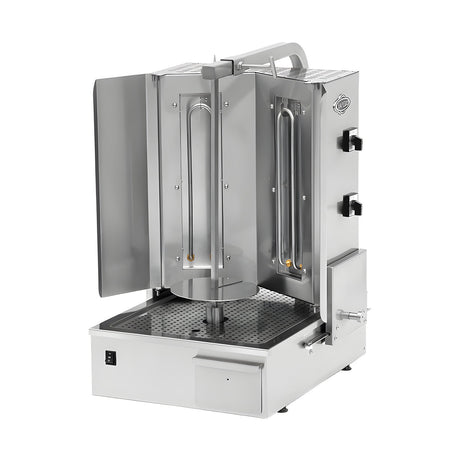 Elektro-Dönergrill, Motor unten, 2 Heizstufen, 3 kW, 506×599×872 mm – Produktbild