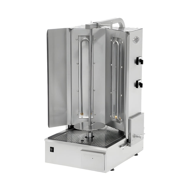 Elektro-Dönergrill, Motor unten, 2 Heizstufen, 5 kW, 506×599×1007 mm – Produktbild