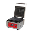 Waffeleisen elektrisch, einzeln, 2x Waffelfläche 10×17 cm, 2,2 kW, 300×320×300 mm, Edelstahl – Produktbild