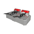 Mini Elektro Fritteuse, 2x 5 Liter, 6 kW, GN 1/2, 400×790×305 mm – Produktbild