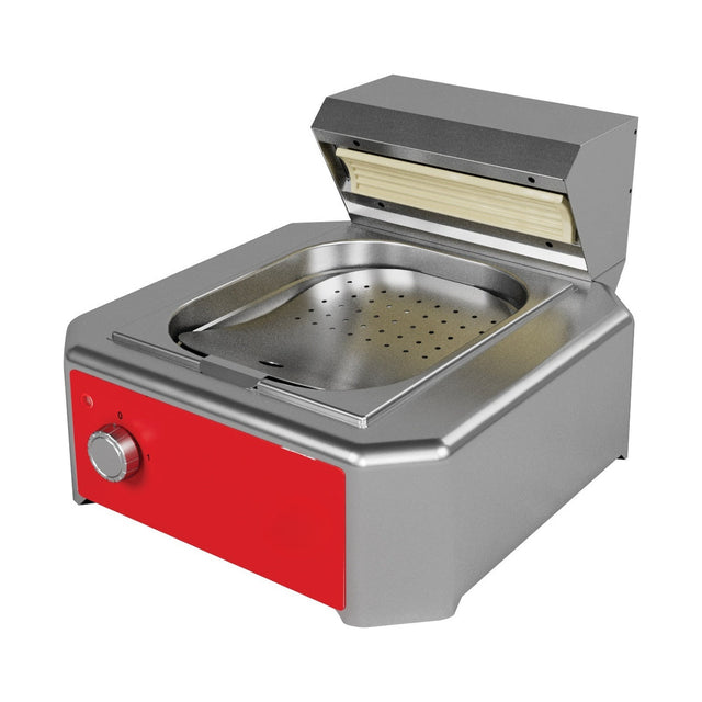 Pommes-Wärmer, GN 1/2, 4,5 kW, Keramik-Infrarot, Edelstahl, 400×475×340 mm – Produktbild