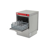 Gläserspülmaschine, 1000 Gläser/Stunde, 3 Programme, Korb 400×400 mm, 2,75 kW, 480×580×770 mm