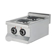 Elektroherd 2 Kochplatten, 3,5 kW, 230V, 400×635×285 mm, Edelstahl, Snack-Line – Produktbild
