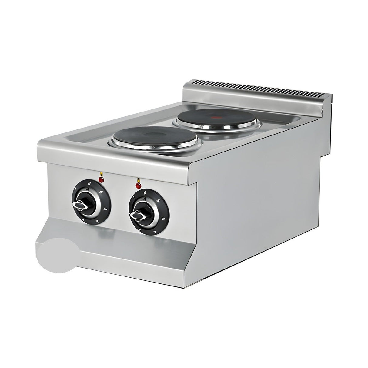 Elektroherd 2 Kochplatten, 3,5 kW, 230V, 400×635×285 mm, Edelstahl, Snack-Line – Produktbild