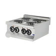 Elektroherd 4 Kochplatten, 7 kW, 400V, 600×635×285 mm, Edelstahl, Snack-Line – Produktbild