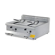 Gasfritteuse, 2x 10 Liter, 8,62 kW, 600×635×285 mm, Edelstahl, Snack-Line – Produktbild
