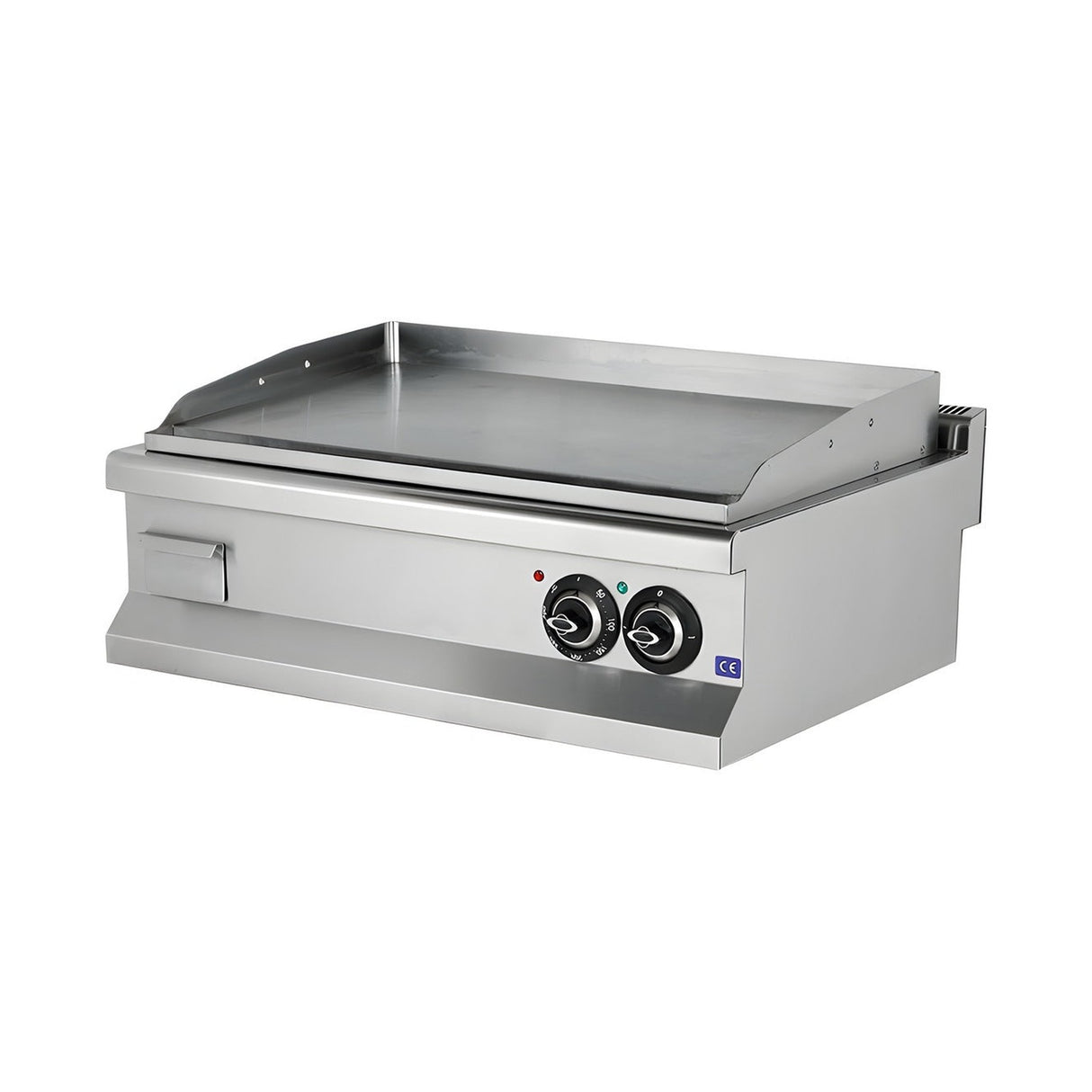 Elektro-Grillplatte glatt/gerillt, verchromt, 10,8 kW, 2 Heizzonen, 900×635×285 mm, Edelstahl, Snack-Line – Produktbild