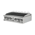 Gas-Grillplatte Gusseisen, 15,6 kW, 2 Heizzonen, 1200×730×285 mm, Edelstahl, Snack-Line – Produktbild