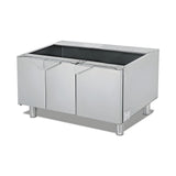 Unterschrank 3-türig, 900×570×565 mm, Edelstahl, Snack-Line – Produktbild