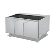 Unterschrank 3-türig, 900×570×565 mm, Edelstahl, Snack-Line – Produktbild