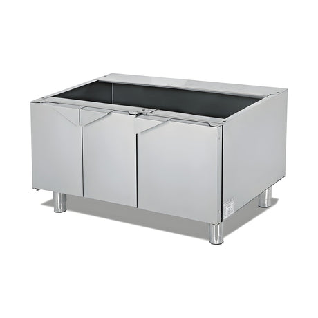 Unterschrank 3-türig, 900×570×565 mm, Edelstahl, Snack-Line – Produktbild