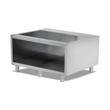 Unterschrank offen, ohne Tür, 900×570×565 mm, Edelstahl, Snack-Line – Produktbild