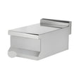 Arbeitsplatte, 1/2 Modul, 400×635×285 mm, Edelstahl, Snack-Line – Produktbild
