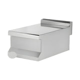 Arbeitsplatte, 1/2 Modul, 400×635×285 mm, Edelstahl, Snack-Line – Produktbild