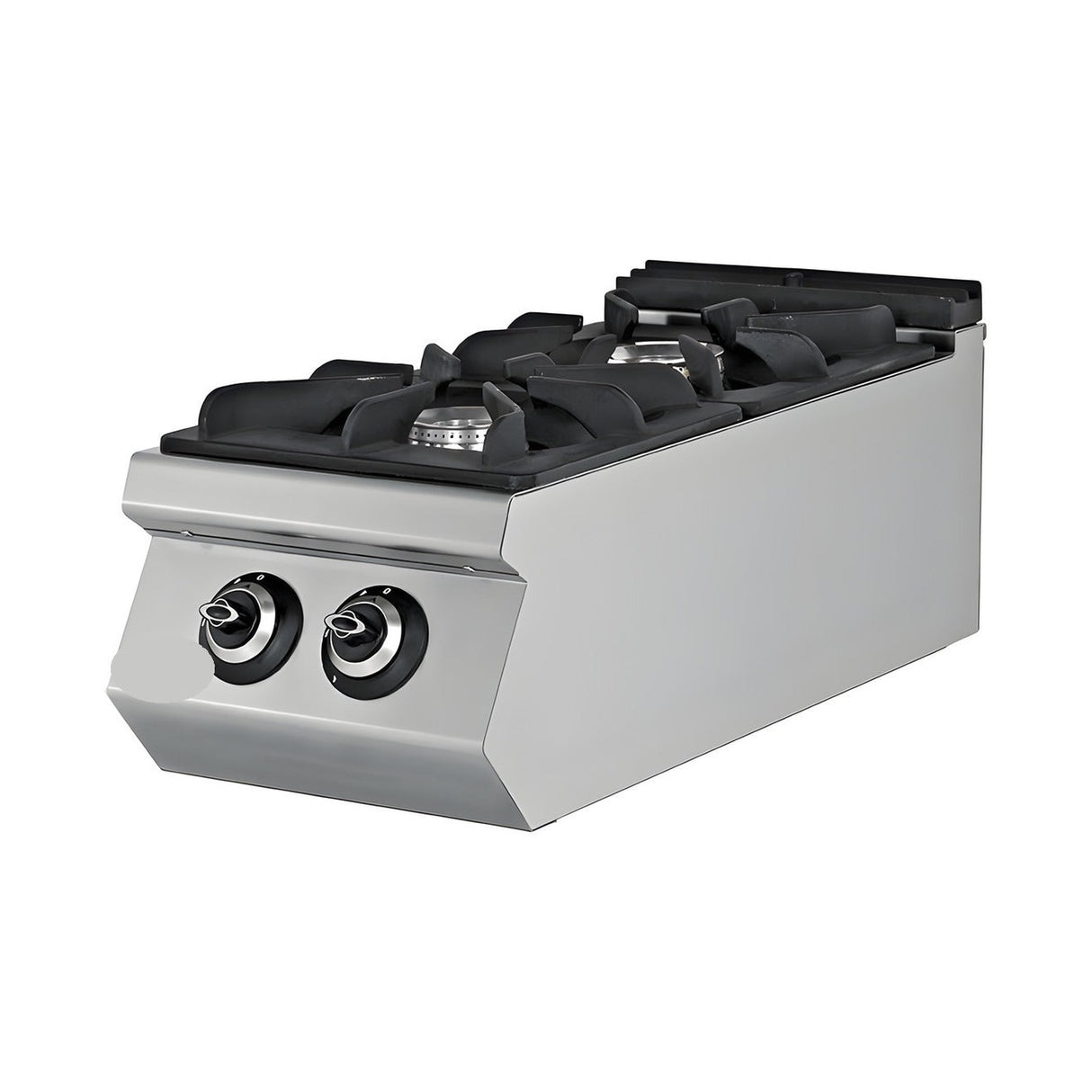 Gasherd 2 Brenner, 14,3 kW, Tischgerät, 400×730×300 mm, Serie 700 – Produktbild